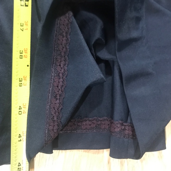 Vtg 40s/50s CasualMaker by Sy Frankel Black Fit N Flare Day Dress S / M - Picture 16 of 16